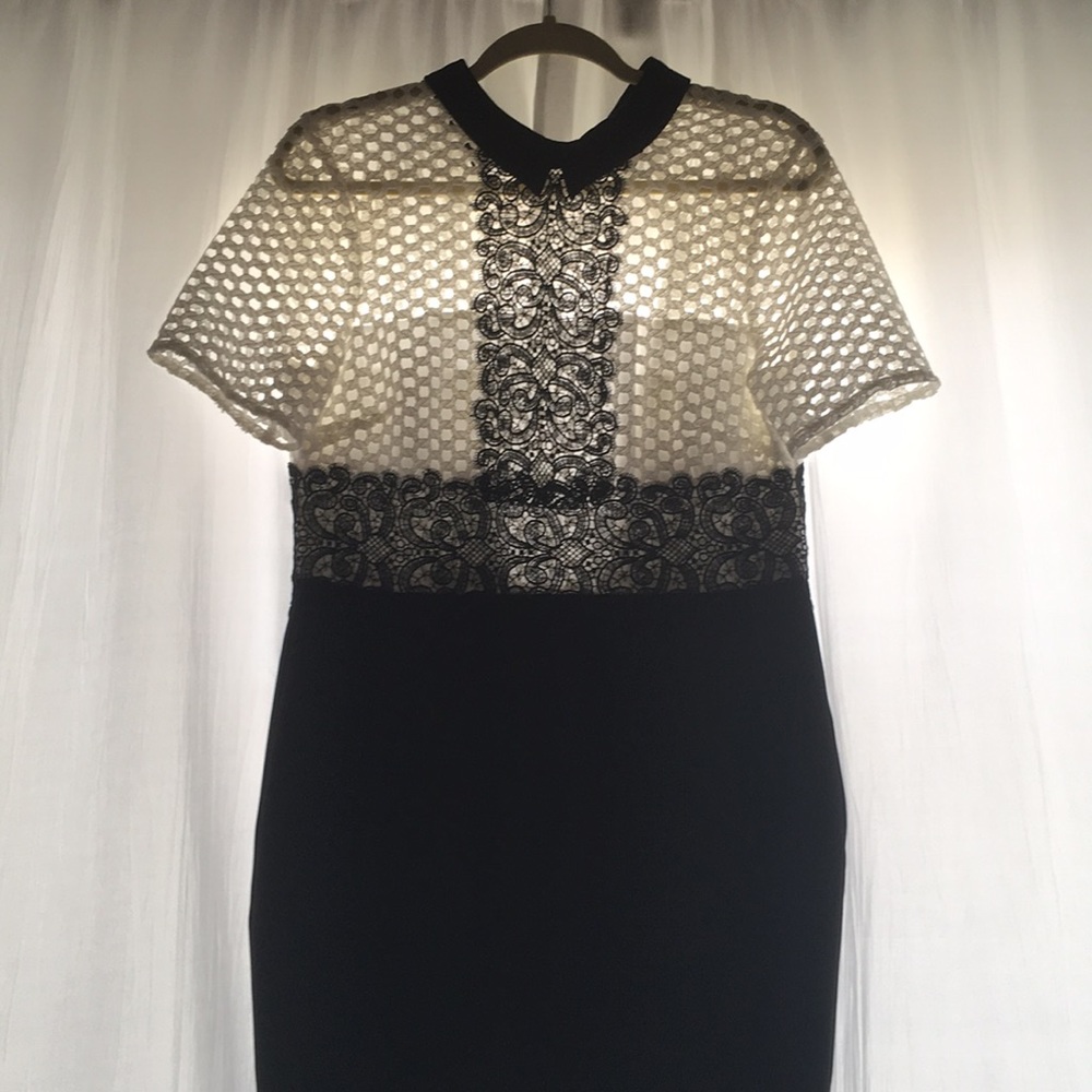 Zara black lace dress